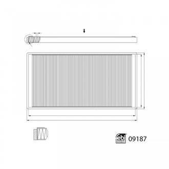Фільтр повітряний салону FEBI BILSTEIN 09187