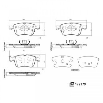 FEBI торм. кол. пер. FORD FOCUS 1.0 EcoBoost 18- FEBI BILSTEIN 172179