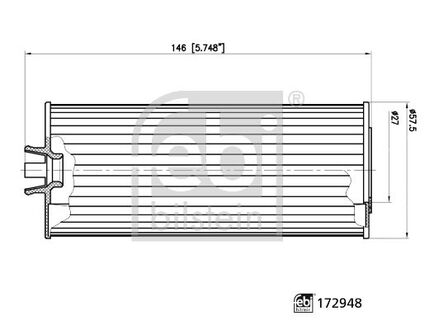 FEBI Фильтр масла DB A,C,G 19- FEBI BILSTEIN 172948