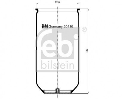 Ресора пневматична FEBI BILSTEIN 20410