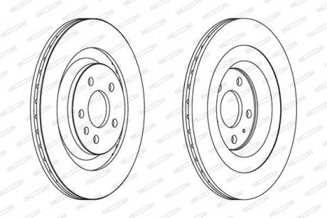 Диск гальмівний FERODO DDF1667C