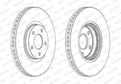 Диск гальмівний FERODO DDF1724C