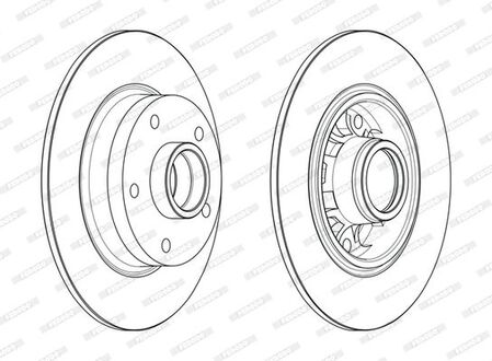 Тормозной диск FERODO DDF1730-1