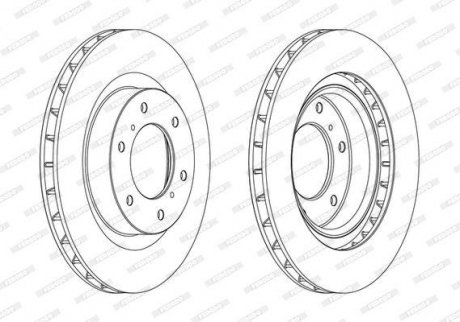 Гальмівний диск FERODO DDF1757C