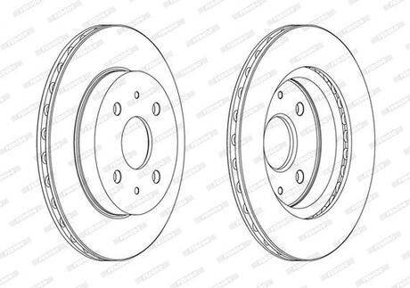 Гальмівний диск FERODO DDF1774C