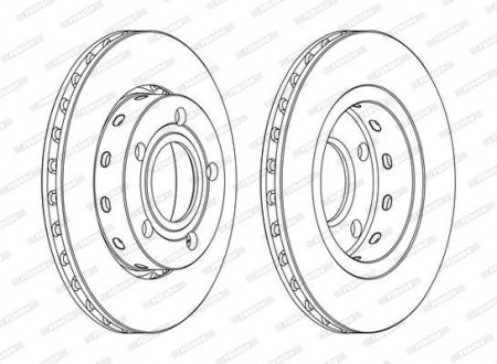 Диск гальмівний FERODO DDF1887C