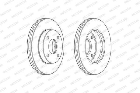 Тормозной диск FERODO DDF2134C