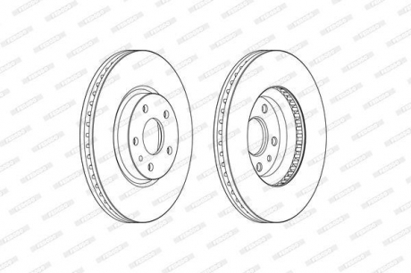 Тормозной диск FERODO DDF2337C