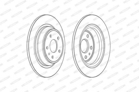 Гальмівний диск FERODO DDF2338C