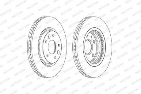 Тормозной диск FERODO DDF2466C