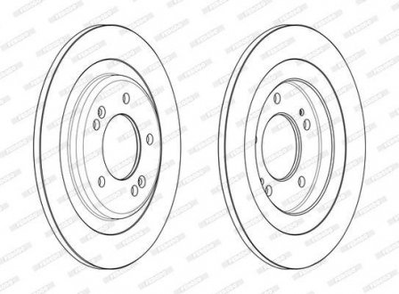 Тормозной диск FERODO DDF2482C