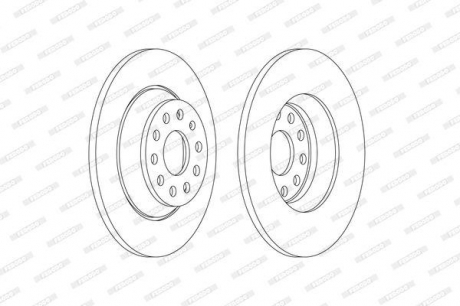 Гальмівний диск FERODO DDF2506C