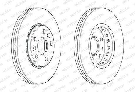 Диск гальмівний FERODO DDF2507C