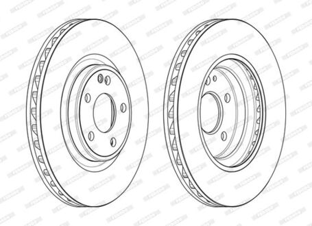 Диск гальмівний FERODO DDF2545C