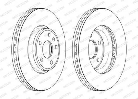 Гальмівний диск FERODO DDF2596C-1
