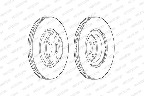 Гальмівний диск FERODO DDF2597C1