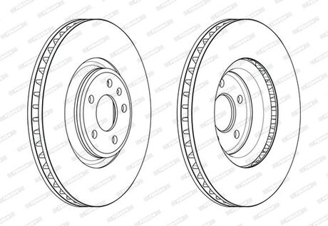 Диск гальмівний FERODO DDF2598C-1