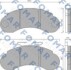 Гальмівні колодки, дискове гальмо (набір) FOMAR FO458581 (фото 1)
