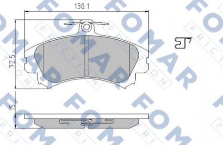 Гальмівні колодки FOMAR FO638081