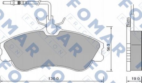 Гальмівні колодки (набір) FOMAR FO642681