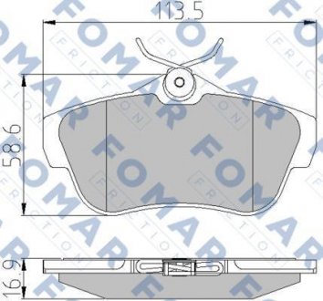 Гальмівні колодки (набір) FOMAR FO930381