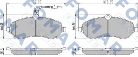 Гальмівні колодки (набір) FOMAR FO931081