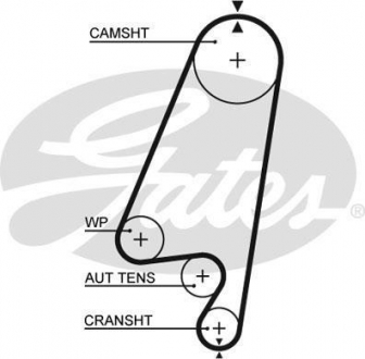 Ремень зубч. грм opel astra f, omega a 1.6, 1.8, 2.0 z=146 Gates 5367XS