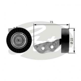 Ролик руч.ремня AUDI TT 2,5TFSI 2009=> Gates T36105