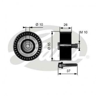 Ролик обводной audi ttvw passatgolf vskoda superb 2 3-3 6 00 Gates T36300