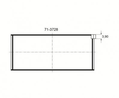 Шатунный подшипник Glyco 71-3728/4 0.25mm