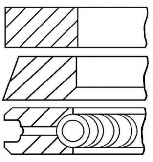 Кольца поршневые Caddy 1.9TDI (BJB) 04- (79.5mm/STD/>ch.2K-6-090000) GOETZE 08-114900-00