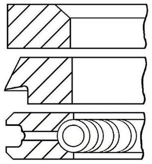 Кольца поршневые BMW 89,50 M10B18/M30B32 GOETZE 08-132907-00