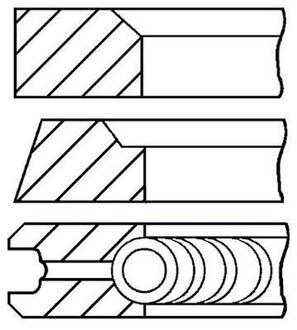 Набір кілець поршневих GOETZE 0818270000