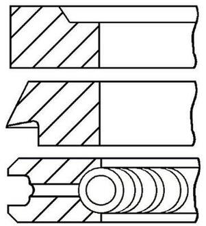 Кольца поршневые (к-т) (6) GOETZE 08-183100-00