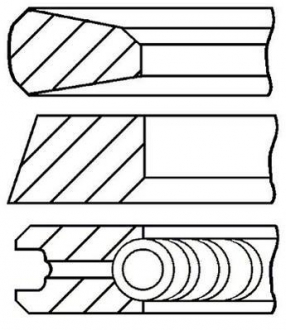 Кольца поршневые deutz 100.0 (2.94/2.55/5) f3l911/f4l911/f2l812,f3/4/5/6l91 GOETZE 08-741800-00