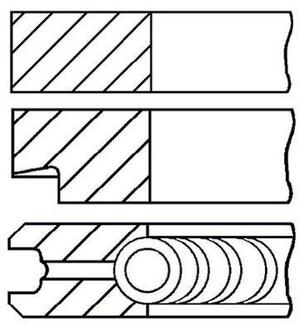 Кільця поршневі (набір) GOETZE 0878660000
