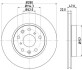 Тормозной диск перед. SX4 06- 1.5-2.0 HELLA PAGID 8DD355113-631