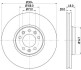 Тормозной диск перед Scudo/Jumpy 07- HELLA PAGID 8DD355113-671