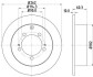 HELLA MITSUBISHI Тормозной диск задн.Airtrek,Lancer VII,Outlander 03- (262*10) 8DD 355 118-661