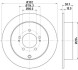 Тормозной диск зад. Outlander/C4/C-Crosser/4007 06- HELLA PAGID 8DD355119-061