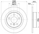 HELLA PRO BMW Диск гальмівний задній X1/F48 Hella pagid 8DD 355 122-661 (фото 1)