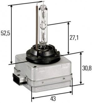 Лампа ксенон D1S 35W PK32D-2 4300K HELLA 8GS 009 028-111