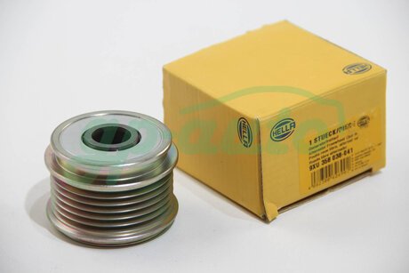 Шкив генератора Caddy III/Crafter/T5/Golf 95- HELLA 9XU358038-041 (фото 1)