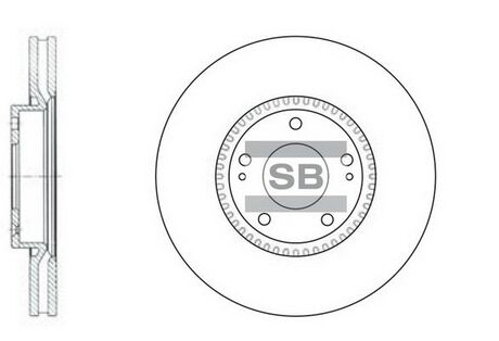 Гальмівний диск Hi-Q (SANGSIN) SD1069