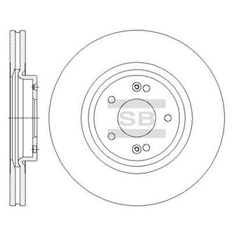 Гальмівний диск Hi-Q (SANGSIN) SD1075