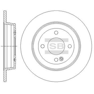 Диск гальмівний Hi-Q (SANGSIN) SD1087