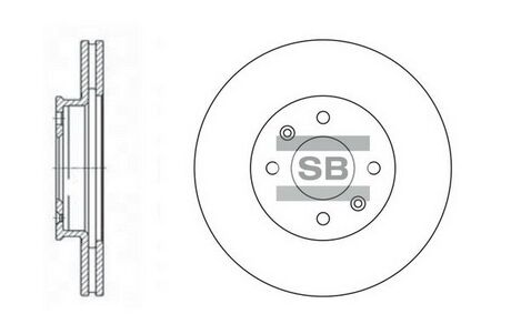 Диск гальмівний Hi-Q (SANGSIN) SD2028