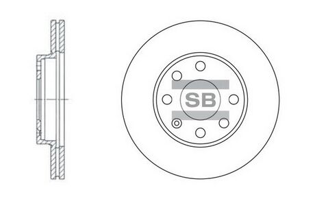 Гальмівний диск Hi-Q (SANGSIN) SD3004