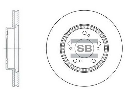 Диск тормозной honda cr-v i hr-v 1.6 integra coupe 1.8 передн. (sangsin) Hi-Q (SANGSIN) SD4101 (фото 1)