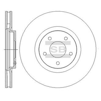 Диск тормозной nissan qashqai передн. (sangsin) Hi-Q (SANGSIN) SD4239